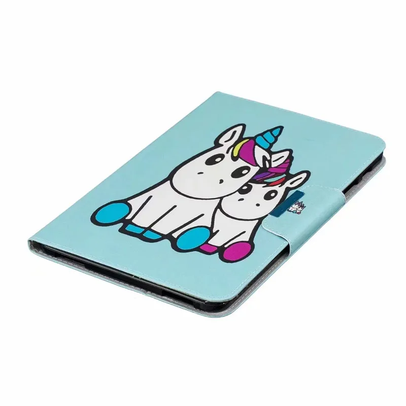 Чехол для планшета Samsung Galaxy Tab A 10 1 чехол T580 SM T585 с милой пандой и единорогом 1|Чехлы