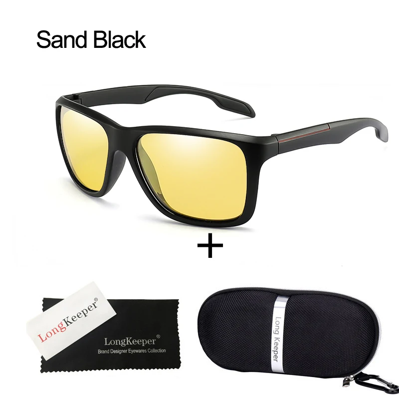 Sand-Black-C Фотохромные, меняющие цвет, солнцезащитные очки es, мужские, поляризационные, хамелеон, солнцезащитные очки, ночное видение, желтые линзы, стекло es для вождения, спортивное стекло - Цвет линз: Sand-Black-C