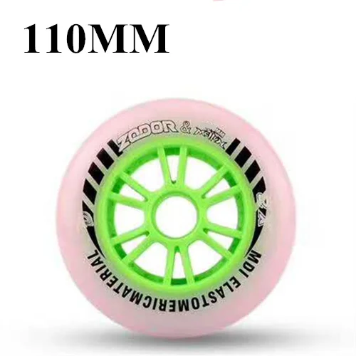8 110mm wheels Двойной твердости 87А 65А трек встроенные скоростные коньки колеса 90 мм 100 мм 110 мм катание шины внутренний концентратор компьютера 65А внутренний PU сцепление Гонки Pro 8 шт - Цвет: 8 110mm wheels
