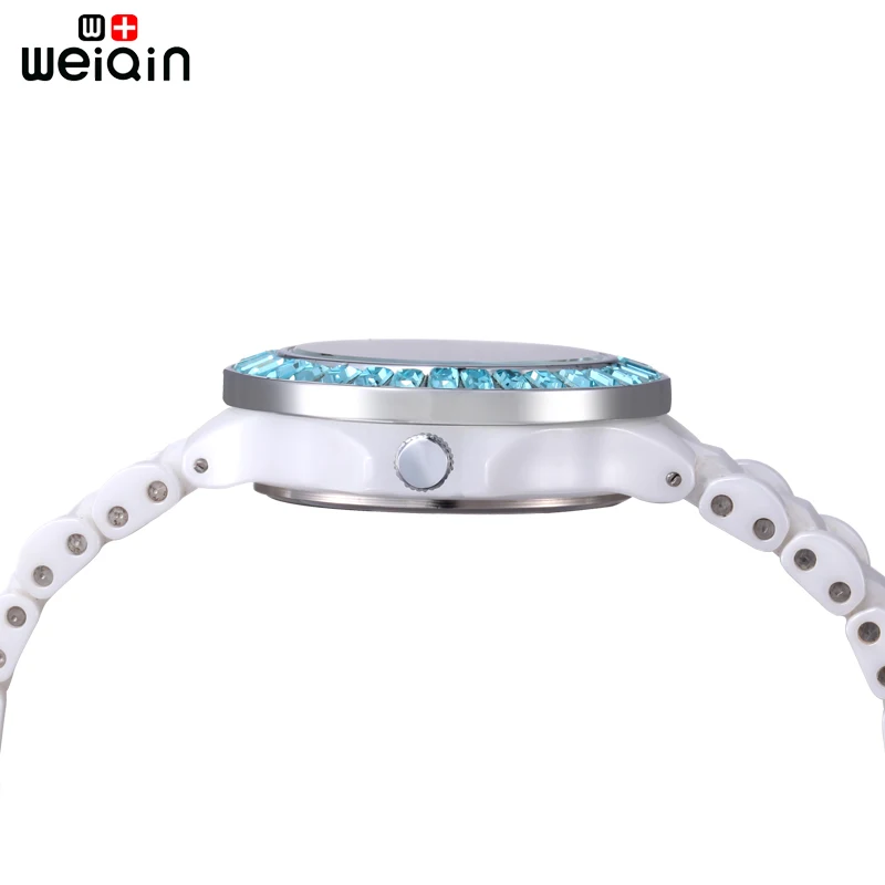 WEIQIN Оригинальный модный роскошный горный хрусталь керамический ремешок для