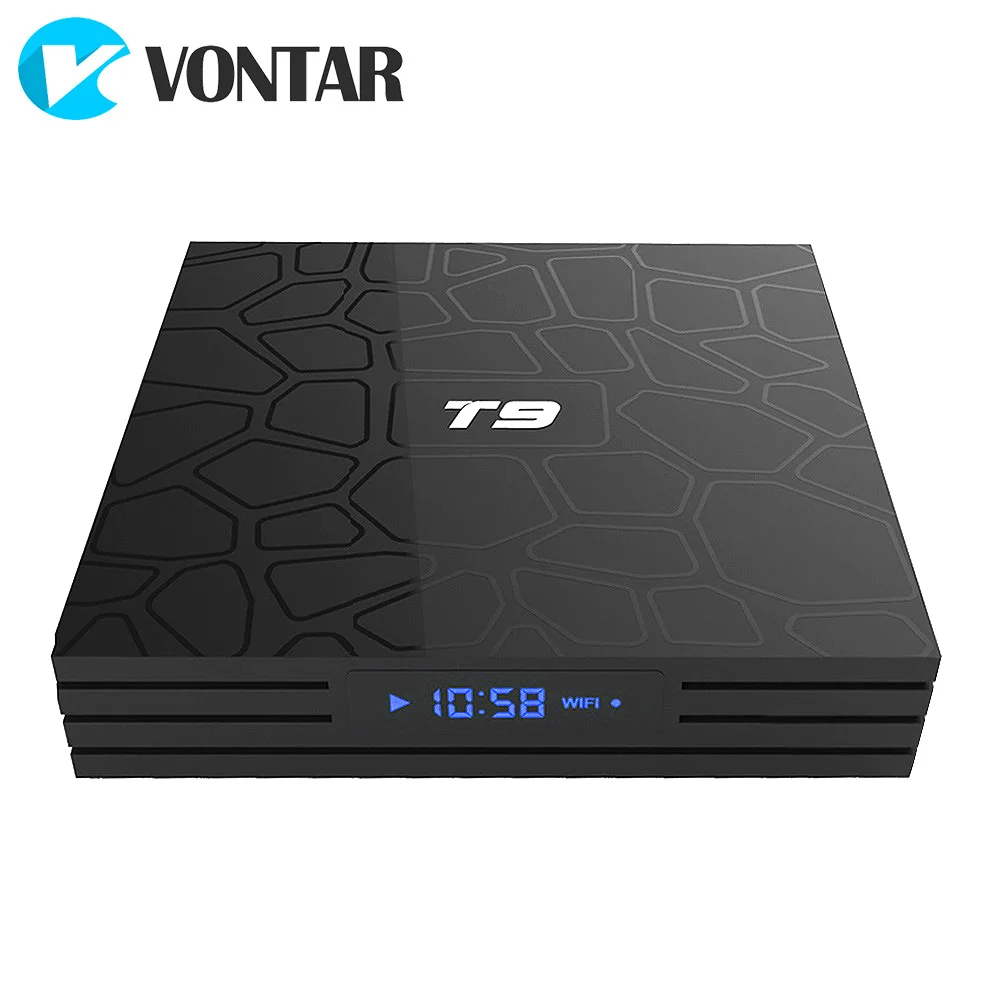 10 шт. T9 Android 8 1 Smart tv Box RK3328 4 Гб 64 1080p 4K 2 4G/5 8G двойной WiFi телеприставка Google Play Store Youtube