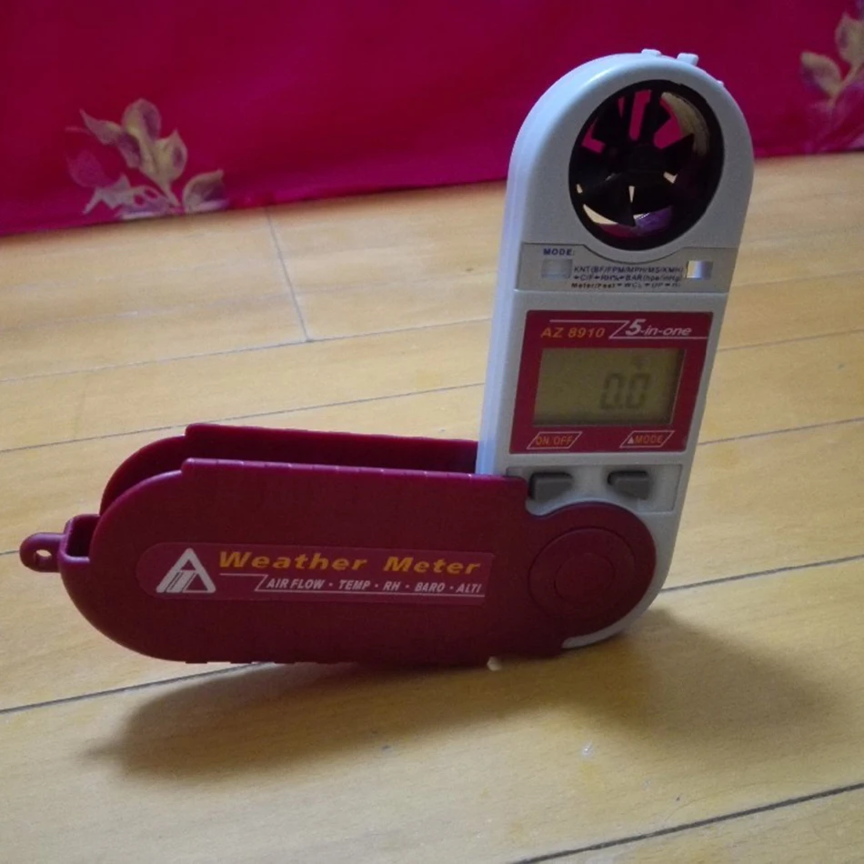 AZ8910 мини Windspeed метр воздушный поток карманный тип атмосферного давления тестер
