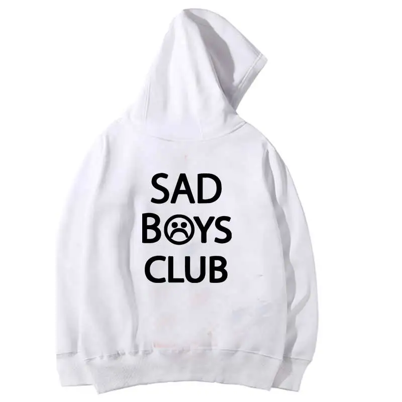 Хип-хоп хлопок sad boy club мужские толстовки harajuku толстовка теплая флисовая толстовка уличная Толстовка Прямая поставка Мужская одежда мягкая