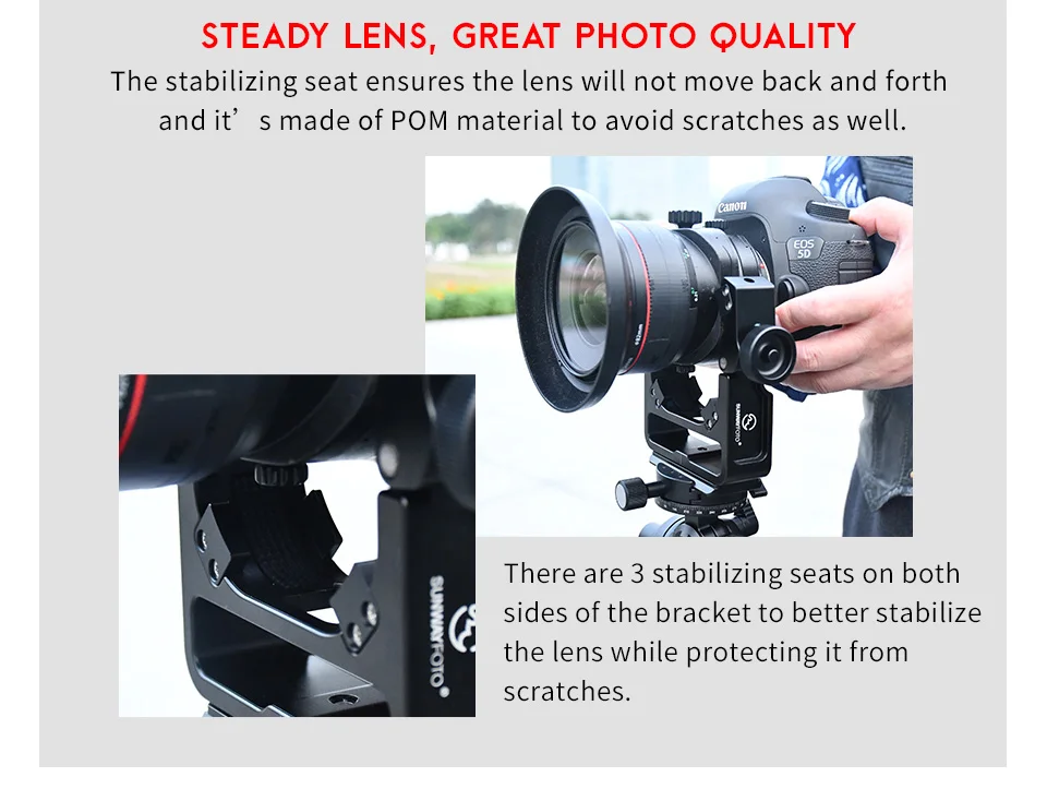 SUNWAYFOTO TS-E24 штатив для камеры Canon DSLR TS-E17 TS-E24 БЫСТРОРАЗЪЕМНАЯ пластина и GH-PRO