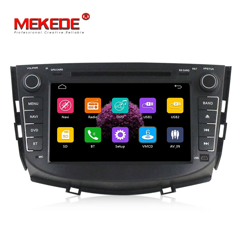 8 ''емкостный сенсорный экран автомобильный dvd радиоплеер для Lifan X60 с gps