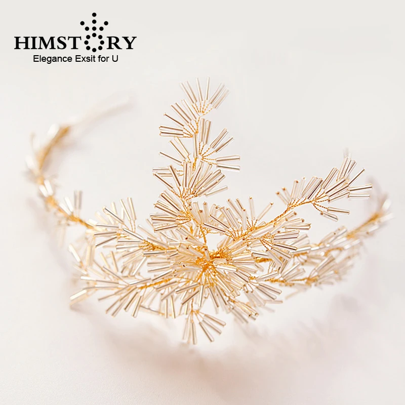 

HIMSTORY Handmade Gorgeous Sparkling Crystal Hair Crown Tiaras Queen Princess Wedding Hair Accessories Headband Hairpiece
