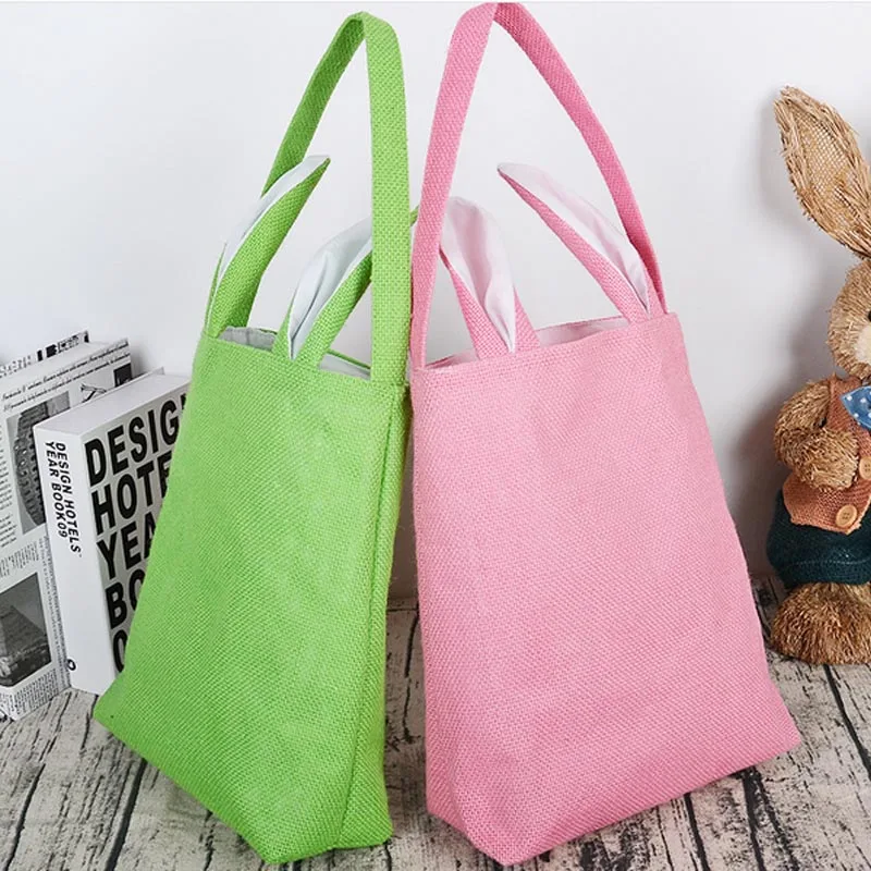 Роскошная Пасхальная Подарочная сумка джутовый Пасхальный кролик для ювелирных