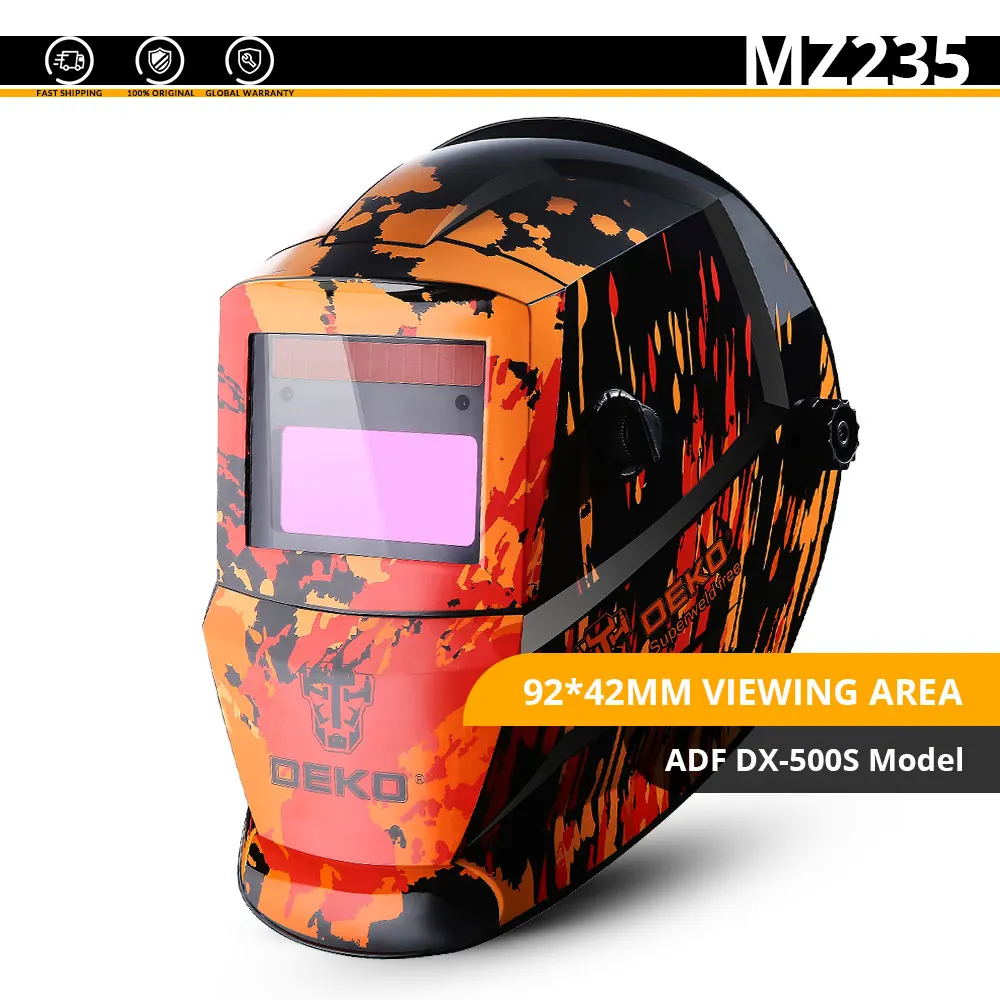 MZ235 DEKO сварочная маска череп Солнечная Авто Затемнение регулируемый диапазон 4/9-13 MIG MMA электрический шлем сварочные линзы для сварочного аппарата - Цвет: MZ235