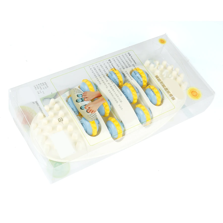 ABS массажер для ног Овальный 4 ряда роликовый массаж массажное устройство