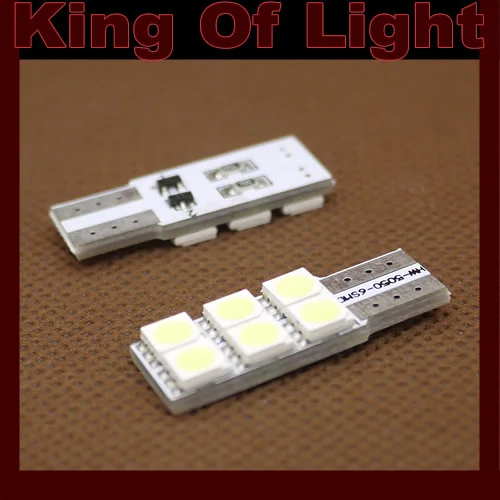 2 шт. Автомобильные светодиодные лампы 194 W5W 6smd T10 с клиновидным цоколем 6
