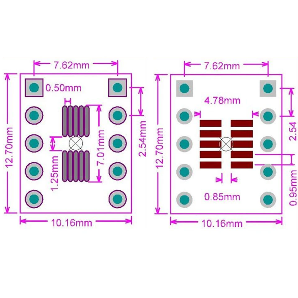 SOT23 SOP10 MSOP10 Umax SOP23 к DIP10 контактная плата SMD для DIP Адаптерная пластина 0 5 мм/0 95 мм до 2