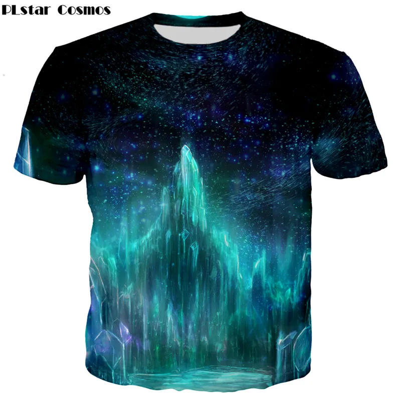 

PLstar Cosmos Arctic Nights Print 3D T-shirts Men/Women fashion street Clothing tops size S-5XL