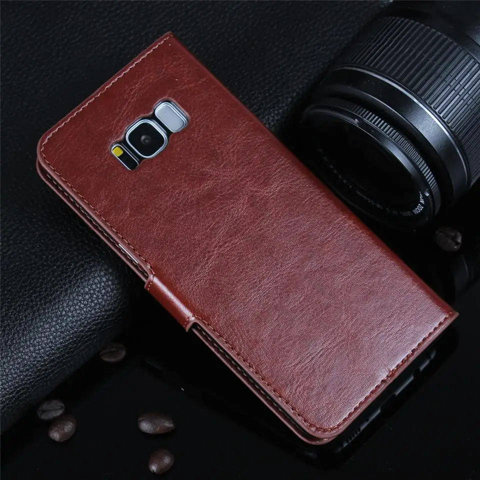 Магнитный кожаный чехол-кошелек для Samsung Galaxy S8 Plus Note 8 S9 S7 Edge S6 S5 iphone SE 5 5S 6 6s 7 X