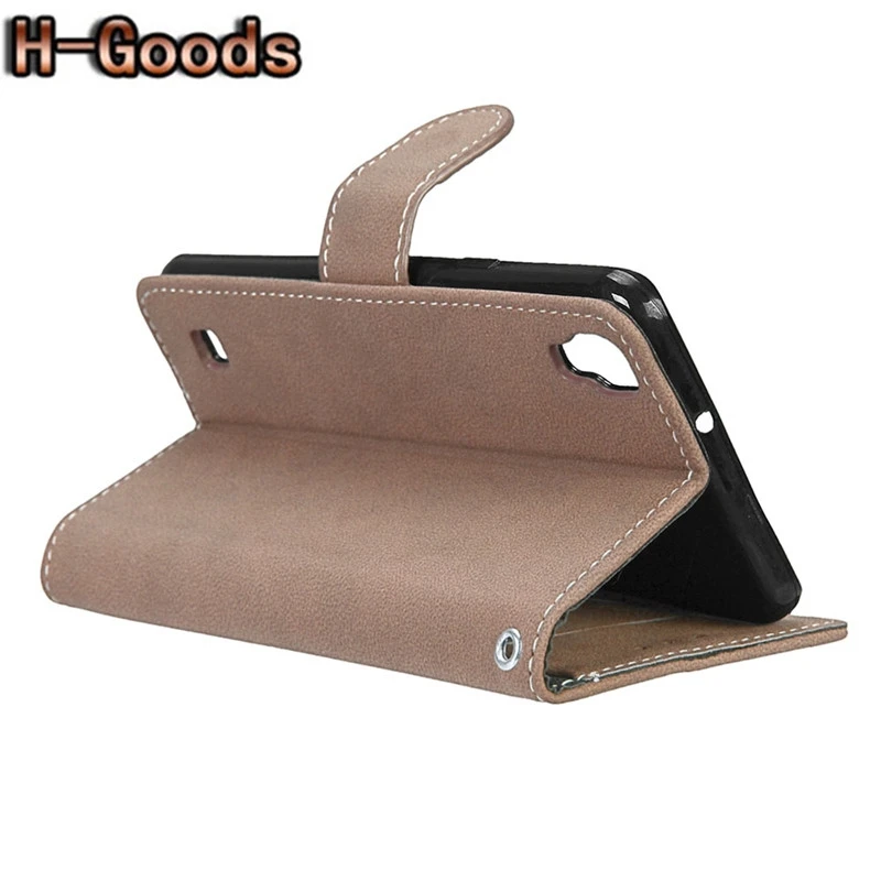 H-Goods Phone Case For LG X Style Luxury Retro Frosted Leather + Silicone Wallet Flip Cover Capa | Мобильные телефоны и