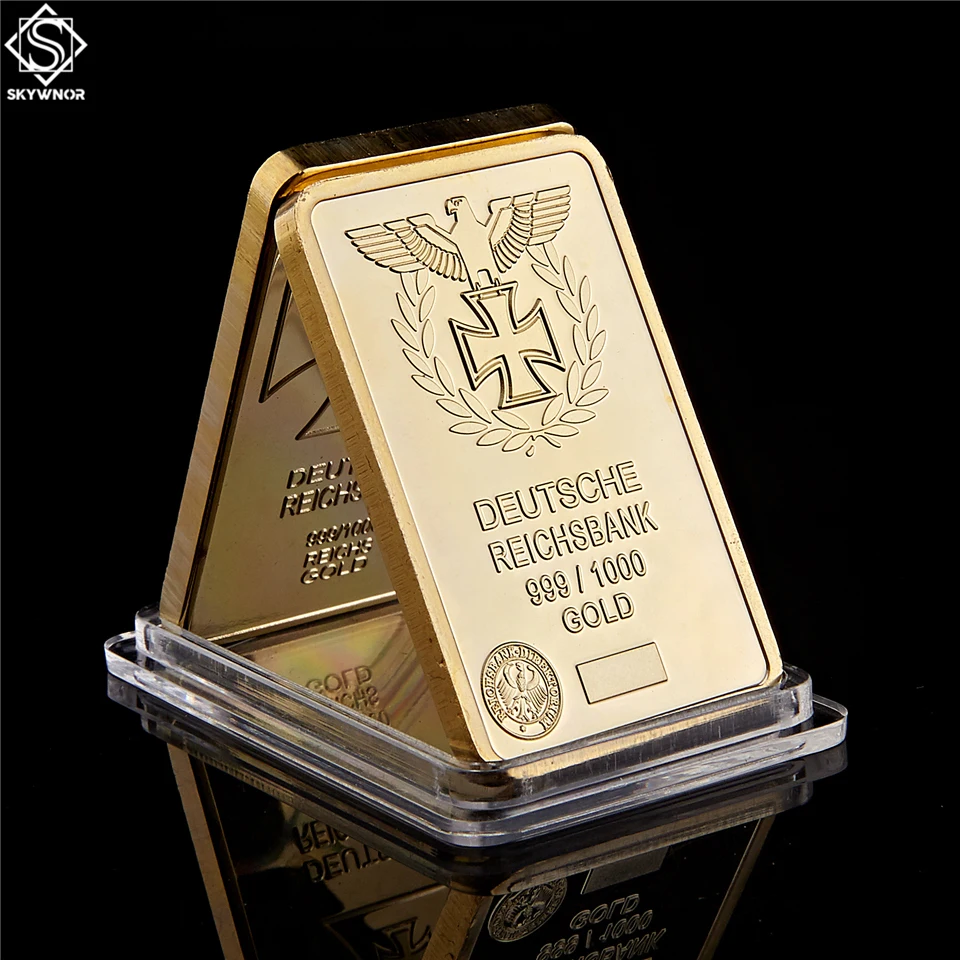 Германский Орел Золотой Красота бар 1 унция немецкая Железный крест OZ Пособия по