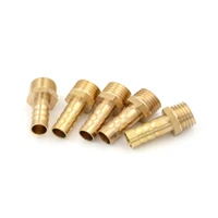brass pipe fitting 4mm 6mm 8mm 10mm 12mm 19mm hose barb tail 18 14 12 38 bsp male connector joint copper coupler adapter