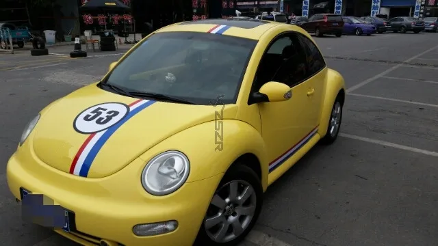Модный Синий Белый Красный номер 53 спортивный стиль для Volkswagen Beetle Z2CA382|sport style|sport