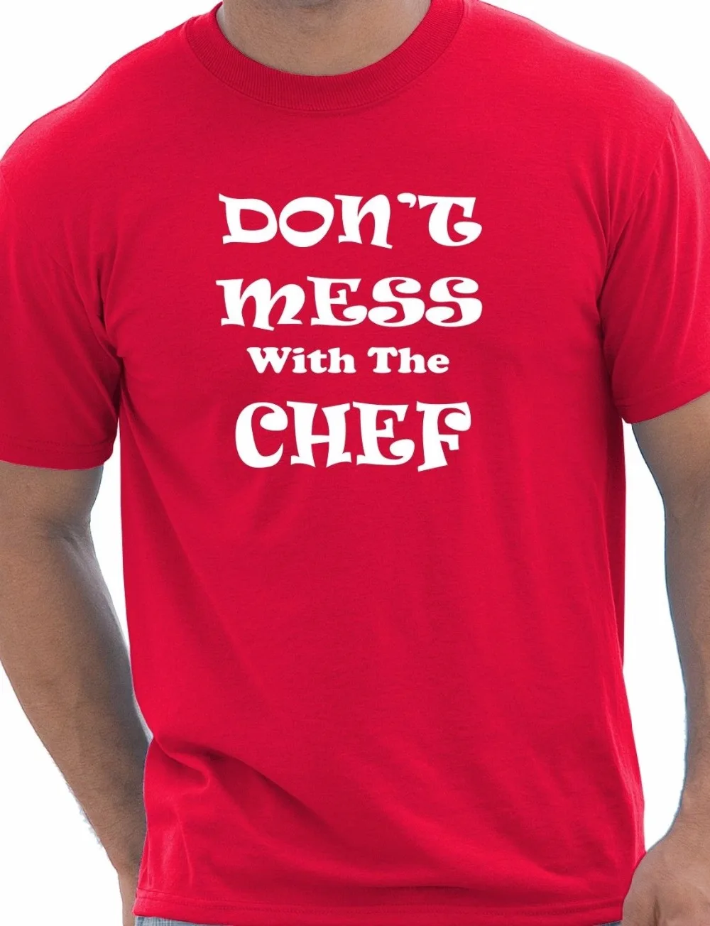 Необычный подарок футболка унисекс не беспорядок с шеф поваром больше размеров и