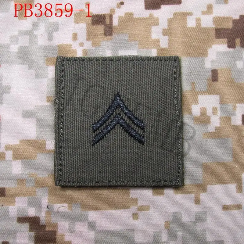 OD зеленый фон черный дизайн военные нашивки с вышивкой в Военном Стиле|embroidery