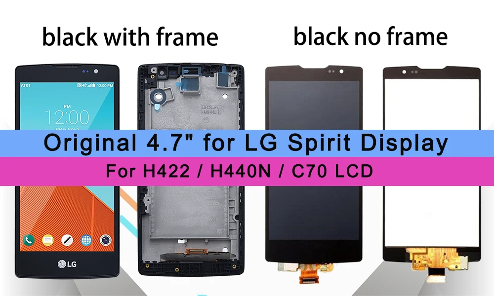 4," 3g 4G LTE для LG Spirit lcd дисплей H440 H442 lcd сенсорный экран H422 H440N C70 для LG Spirit дисплей Замена