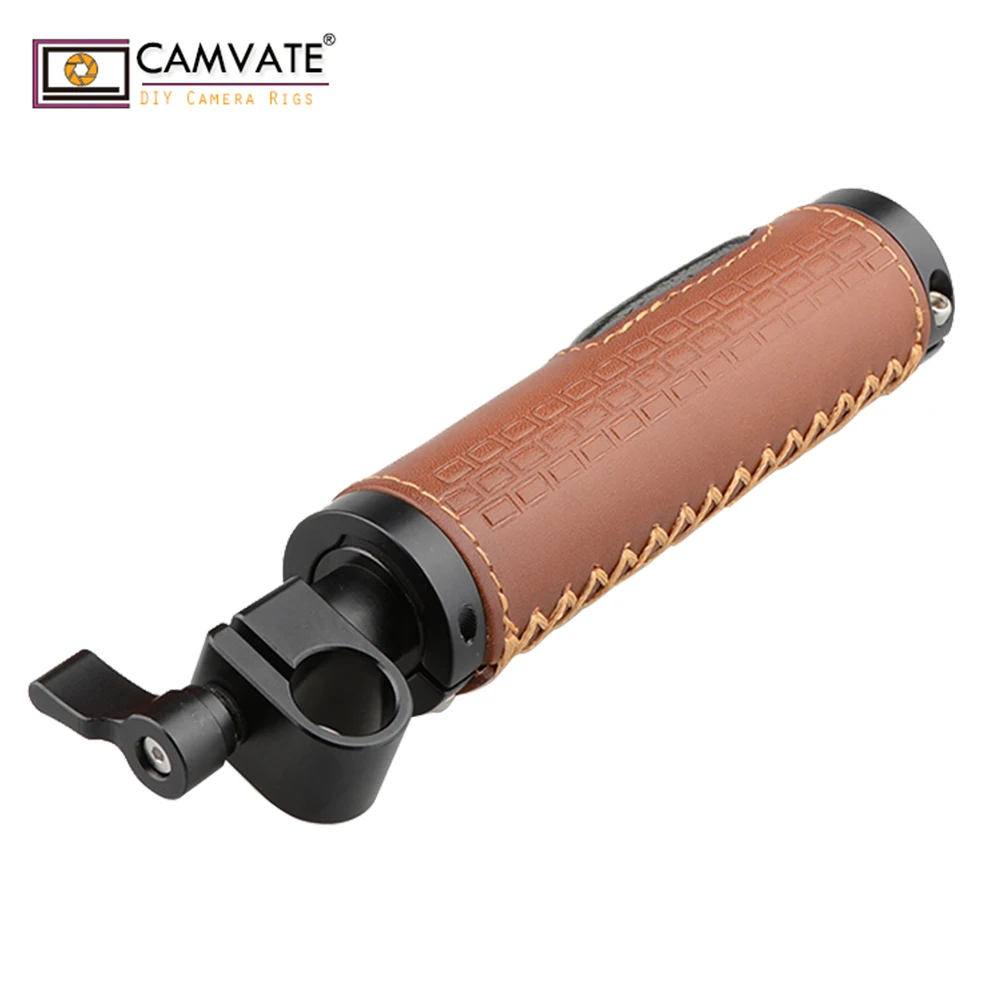 CAMVATE кожаная ручка с 15 мм одиночный штанговый зажим &amp 1/4 &quot 20 резьбовое отверстие