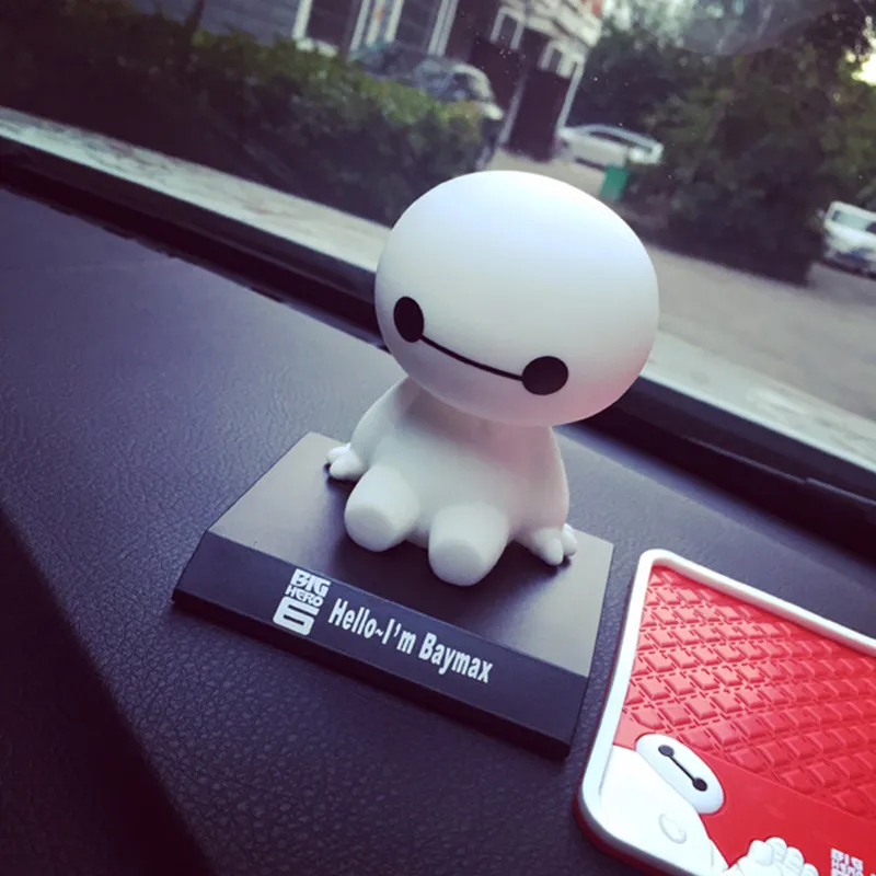 Робот кукла с вращающейся головкой автомобильное украшение пластиковый
