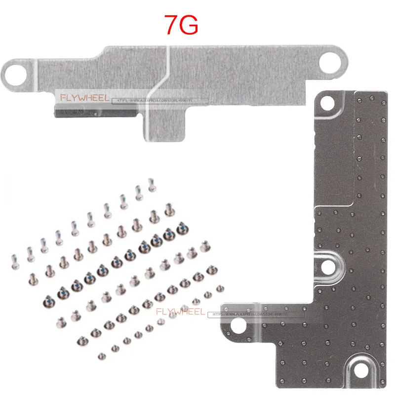 1 комплект для iPhone 5 5S 6 6S 7 8 Plus ЖК-дисплей Металлический кронштейн крышка+ аккумуляторная прокладка металлическая пластина Держатель со всеми винтами