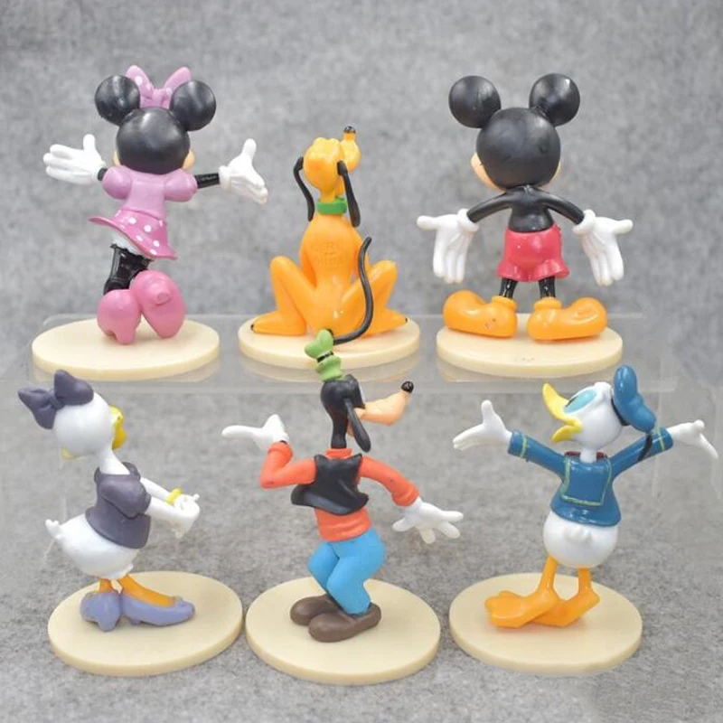 Микки и Минни Маус Мышь Дональд Дак Дэйзи Гуфи Плутон торт фигурки жениха невесты