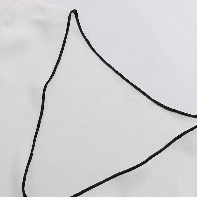 Шифоновая блузка Для женщин рубашки короткий рукав бант топы и блузки с