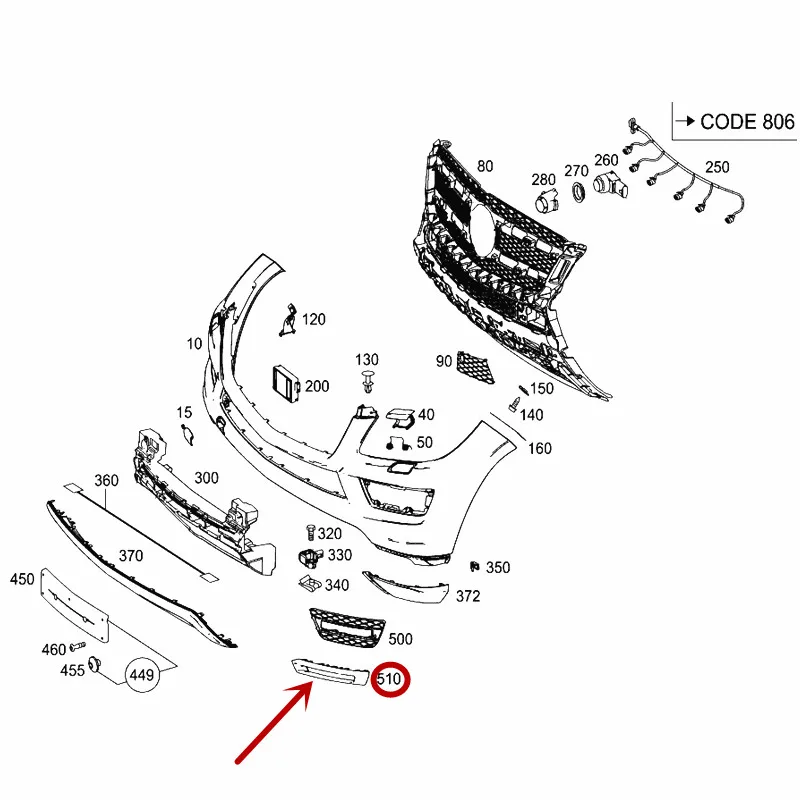 Автомобильная противотуманная фара GL grade W166 GL450 550mer ced es be nz500 противотуманный