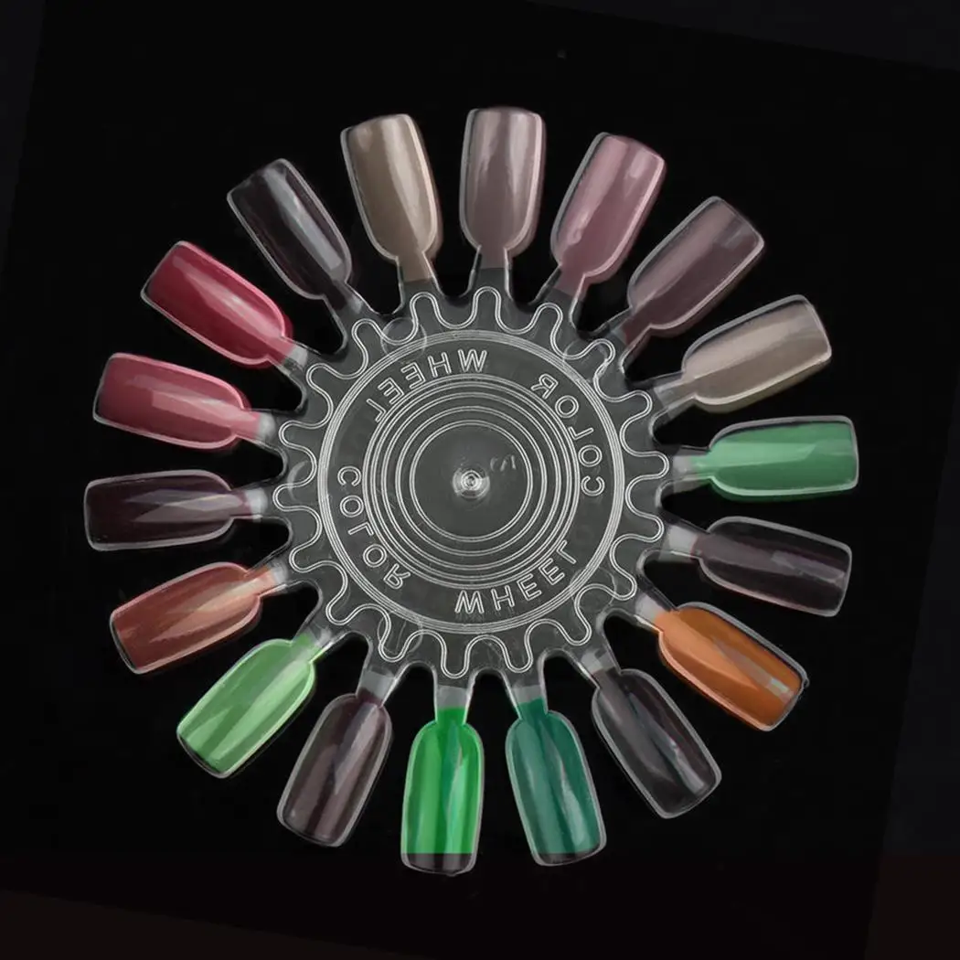 18 палочек для дизайна ногтей стенд круглый накладные ногти Дисплей лоток стойка