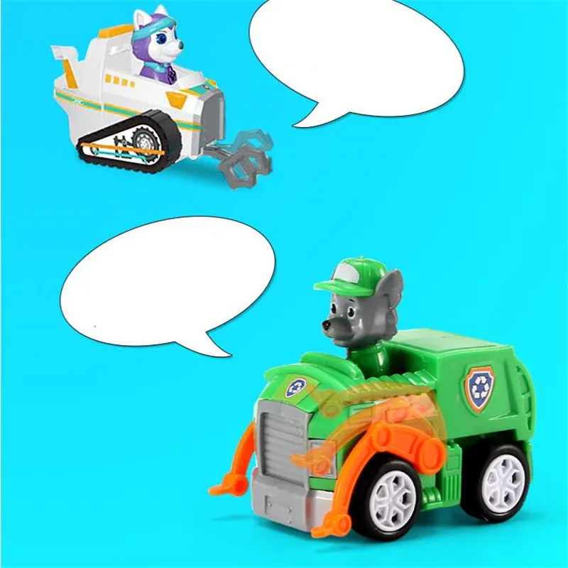 Paw Patrol собака Щенячий патруль автомобиль Patrulla Canina экшн-фигурки виниловая кукла игрушка для детей Детские игрушки подарочный набор