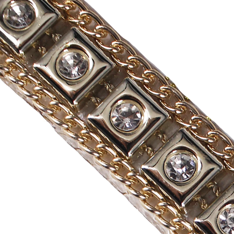 10 ярдов Золотая Хрустальная цепочка стразы с горячей фиксацией цепь для