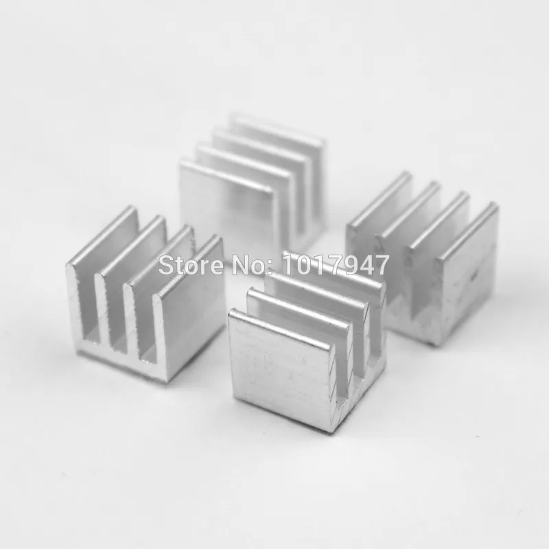 100 шт./партия алюминиевые радиаторы чип-радиатор для микросхем IC 10 мм x |