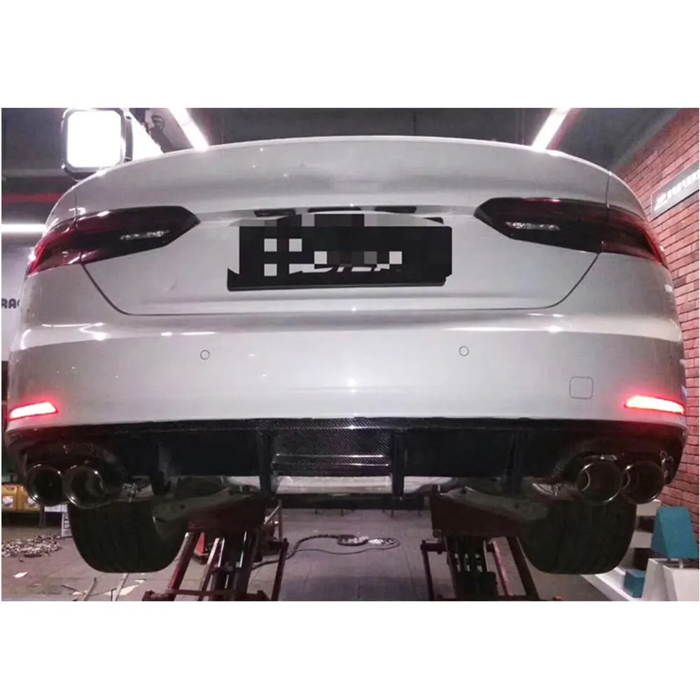 Неокрашенный задний спойлер из углеродного волокна/ФАП диффузор для Audi A5 Sline S5 Sedan