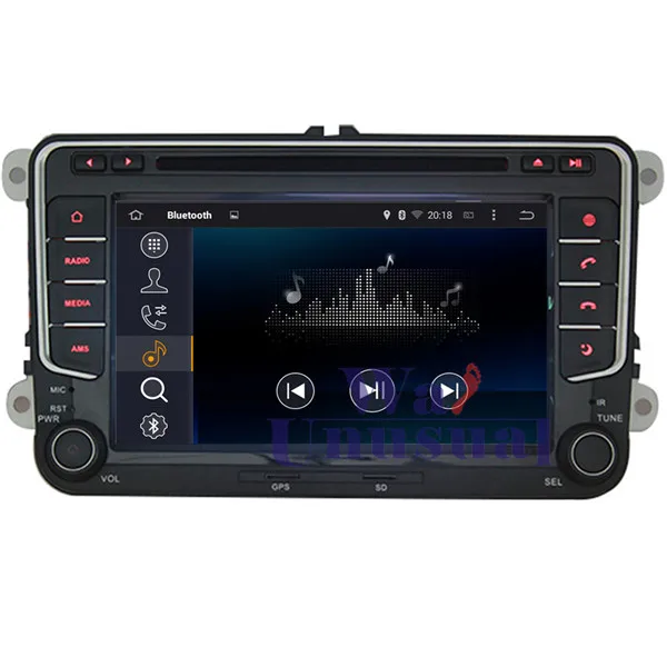 Wanобычно 7 дюймов Восьмиядерный 32G 4G RAM Android 6 0 GPS навигация для VW Cross Golf Bora Amarok