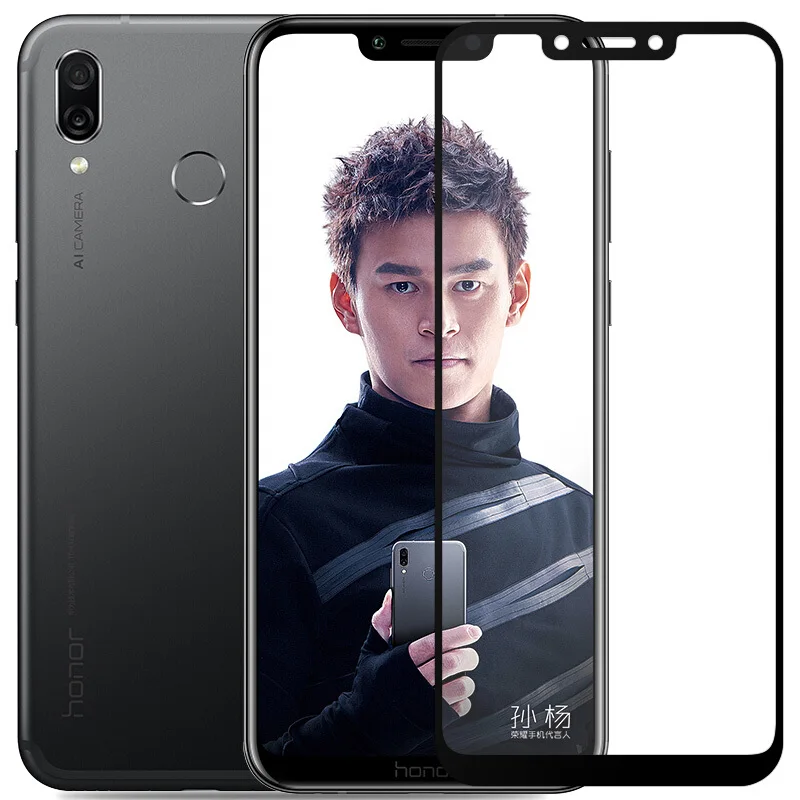 Закаленное 3d стекло для Huawei Honor Play защитная пленка на весь экран 2 шт.|Защитные