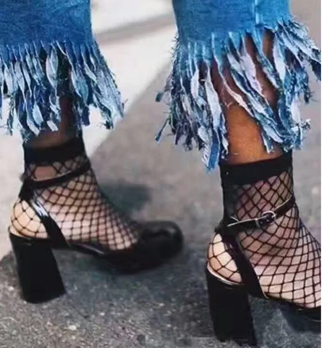 10pcs/lot New No Box Middle Mesh Sexy Fashion Lady Style Comfortable Fabric Fishnet Accessories Women's Clothing Socks Spendex | Женская