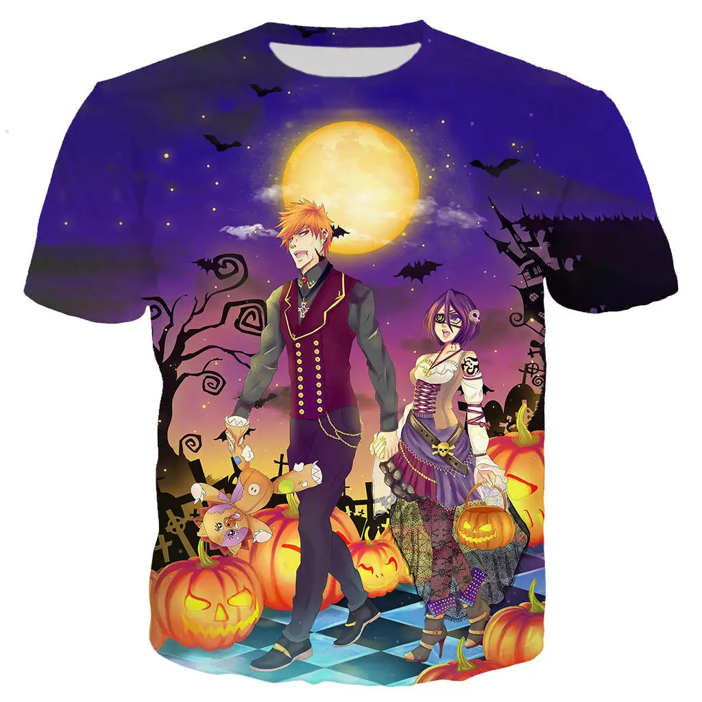 

BLEACH Kurosaki Ichigot shirt men/women 3D printed t-shirts Short sleeve Harajuku style tshirt streetwear tops