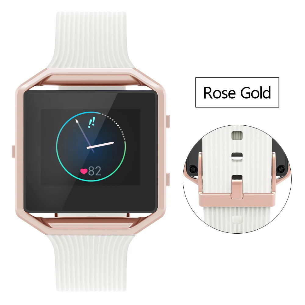 Мягкий силиконовый ремень для Fitbit Blaze Смарт-часы для фитнеса Регулируемая Замена легкий вес водонепроницаемый спортивный браслет