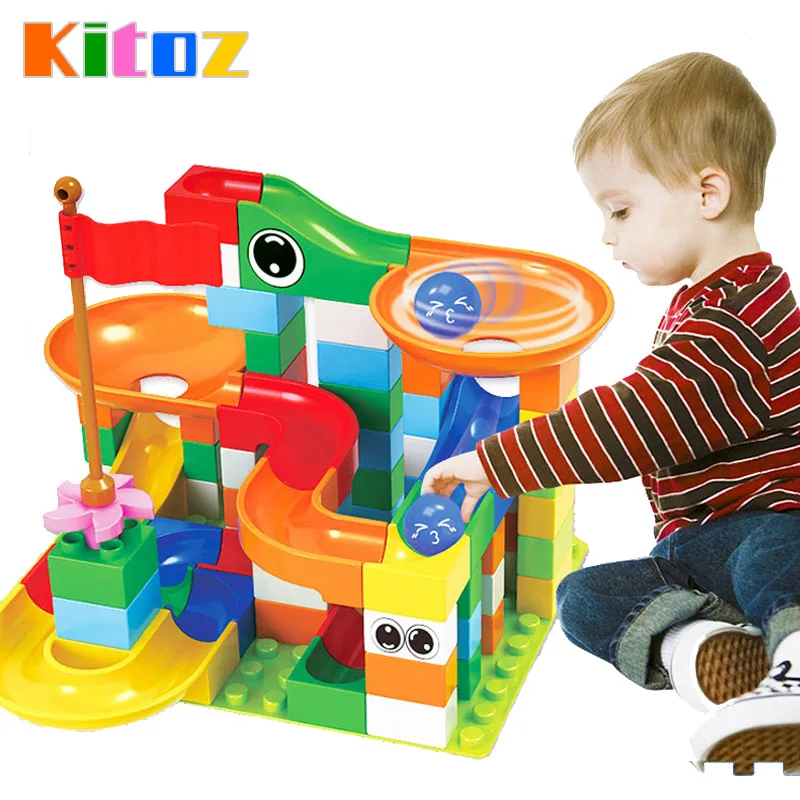 Мраморная гонка строительные блоки пластиковая воронка скользящий элемент -