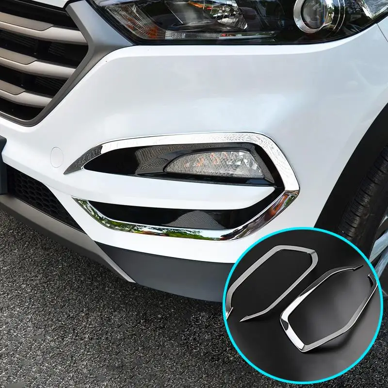 Для hyundai Tucson 2015 2016 2017 передняя фара туман светильник тумана лампа хромированная