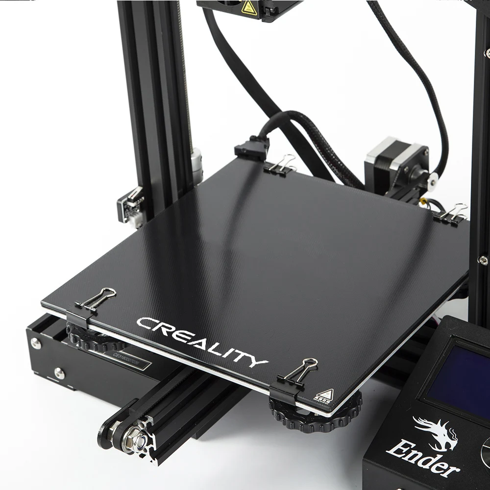 Стеклянная платформа Creality 3D Ender3 толщина 4 мм ультрабаза самоклеящаяся