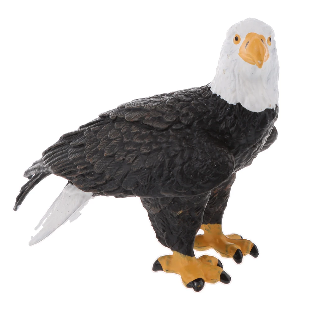 Реалистичные фигуры из леса лысый орел модель животного фигурка птицы ПВХ Декор