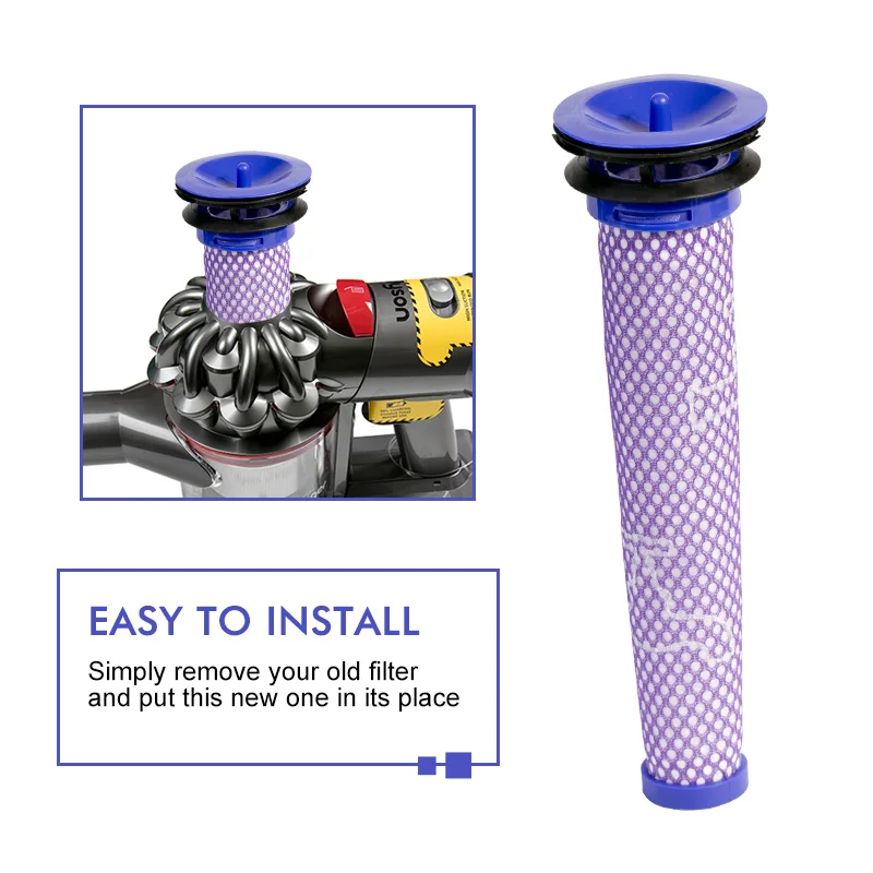 Запчасти для пылесоса Dyson, моющийся пылевой фильтр Dyson DC58 DC59 DC61 DC62 V6 V7 V8, запчасти для пылесоса
