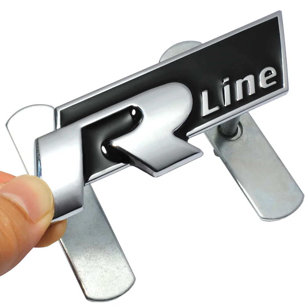 3D Металл R линия Rline автомобилей Гриль автомобиля эмблемы значка Стайлинг Стикеры