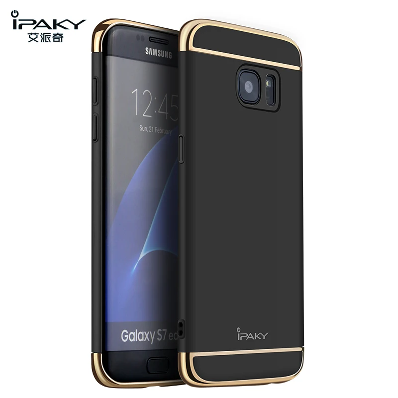 Original iPaky 3in1 Phone Case For Samsung Galaxy S7 Edge Fashion Plating Matte Back Cover Coque Housing |