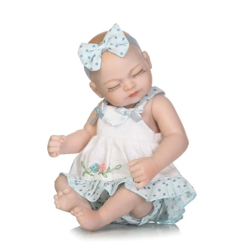 Силиконовые куклы reborn baby 26 см мини кукла девочка alive bebes de silicone настоящие игрушки