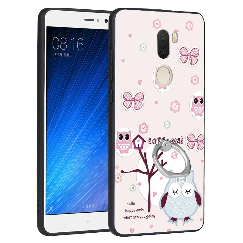 Ipngve для Mi 5S Plus 3D рельефная печать TPU + PC Жесткий Чехол Для Сяо mi плюс с кольцом