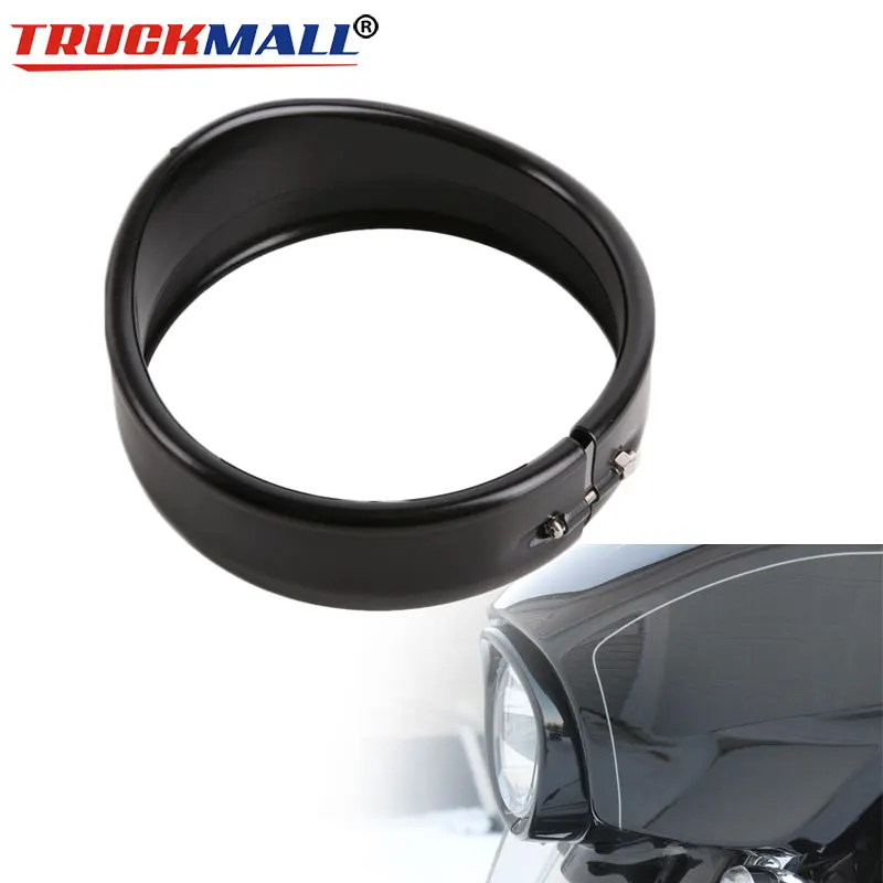 Для Touring Black/Chrome 7 дюймов светодиодные фары Монтажное кольцо для мотоцикла Road King